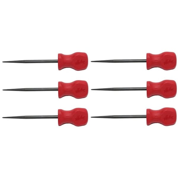 A2 1/4 in. Large Grip Scratch Awl, 6-Pack